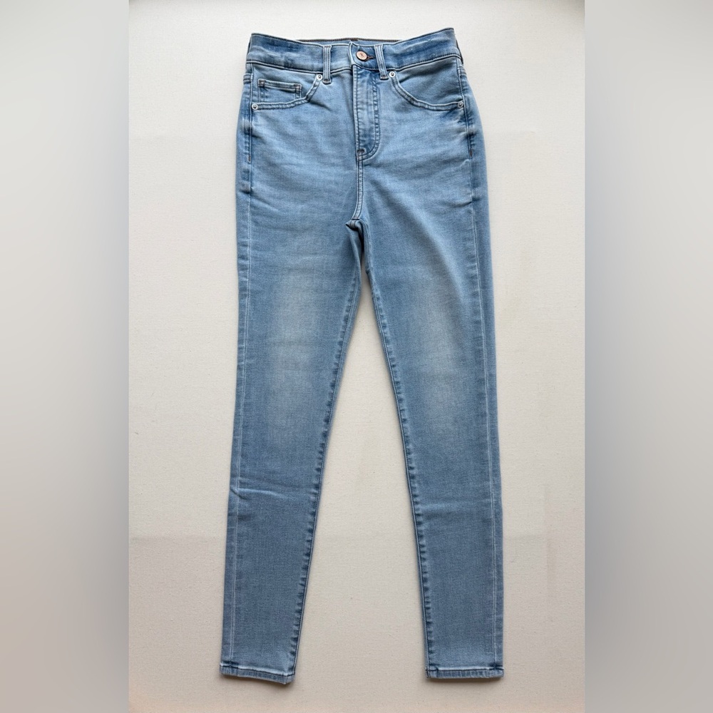 Express High Rise Skinny Jeans Light Wash Size 2R